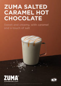 Salted Caramel White Poster