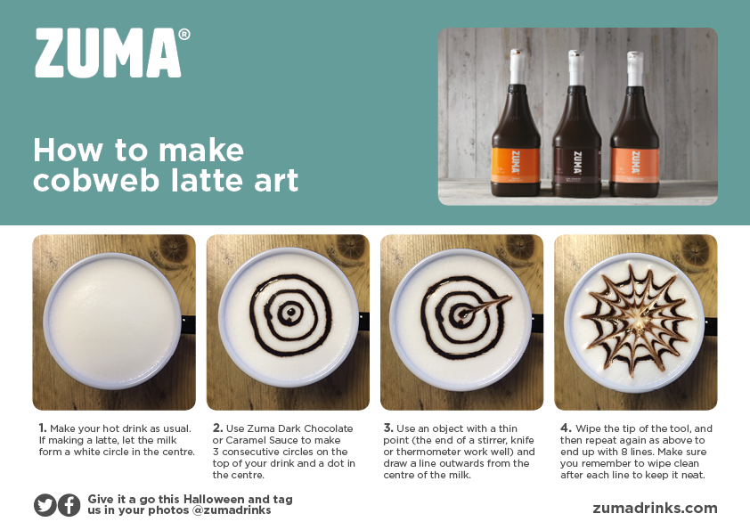 Zuma Cobweb Latte Art